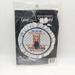 NWT Good Shepherd Counted Cross Stitch Kit Boy's Room